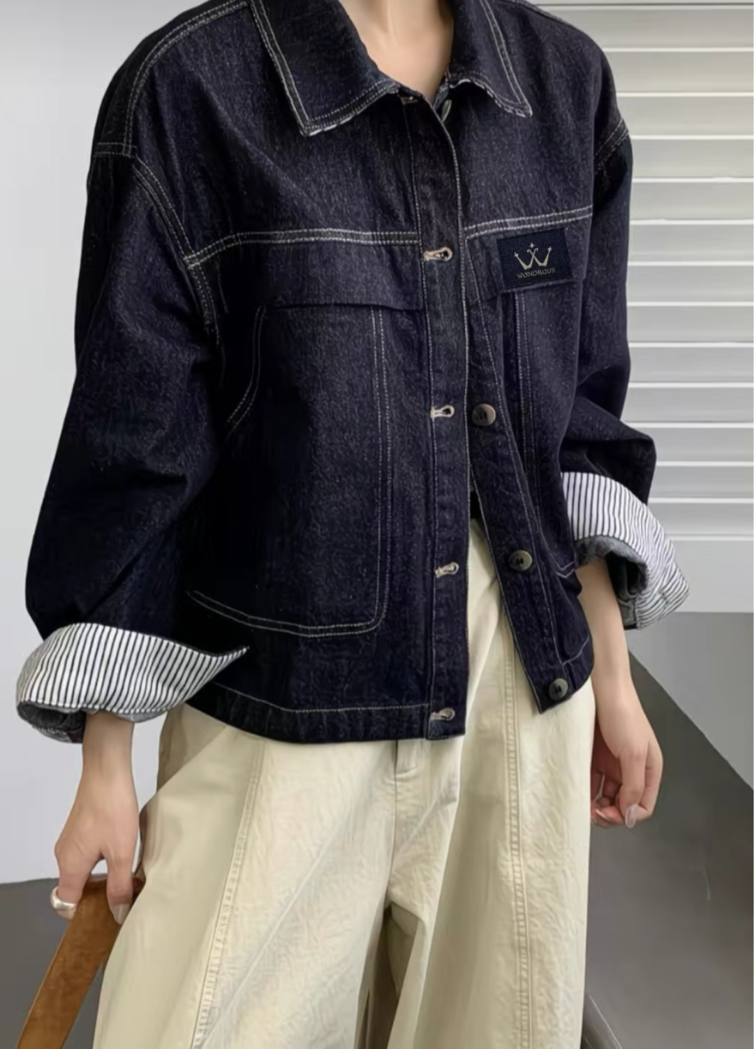 Dudu Bubu Embroidery Denim Jacket